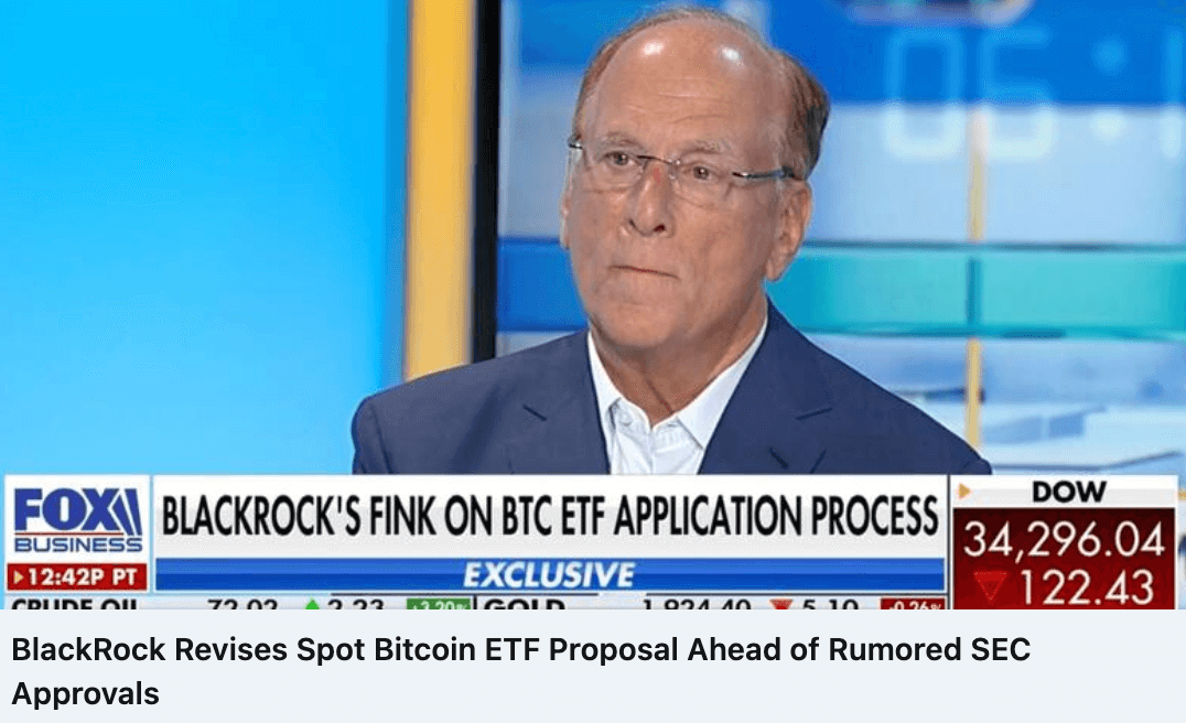 BlackRock Revises Spot Bitcoin ETF Proposal