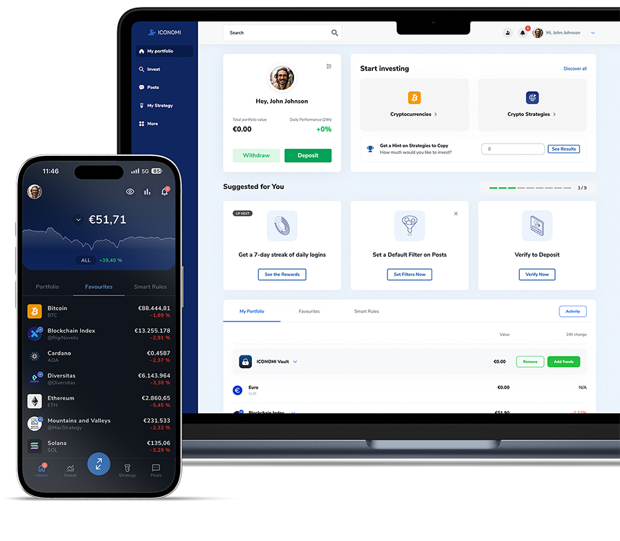 App shown in mobile phone and tablet