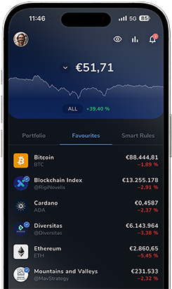 App shown in mobile phone